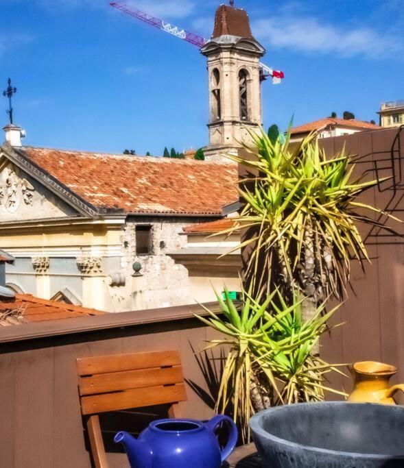 Appartement Duplex, Jacuzzi, Terrasse Sur Les Toits à Nice Extérieur photo